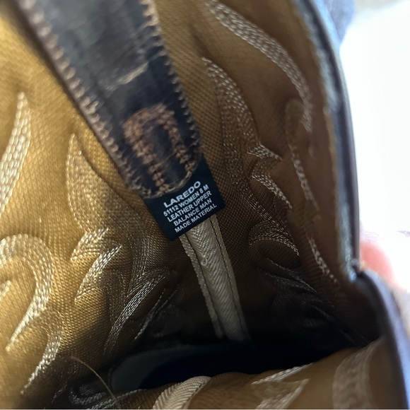 Laredo Cowboy Boots Women's Size 8M Maddie Round Toe Cowboy Boots Western - Picture 16 of 16